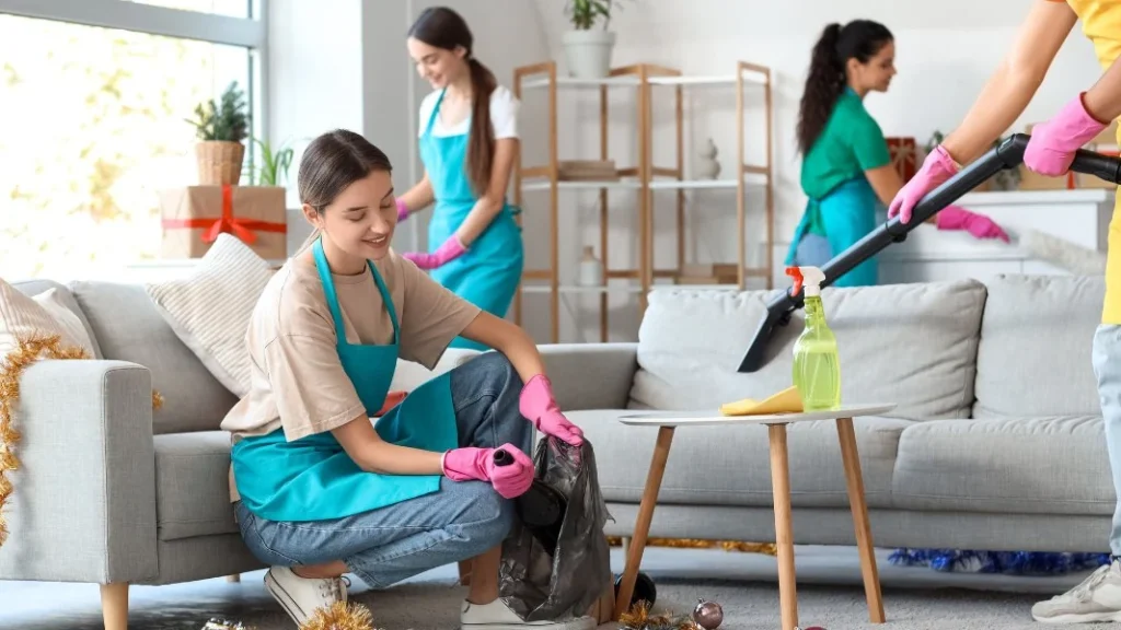 Professional move-in and move-out cleaning team at work in Union NJ — Vilarinho Cleaning Services LLC