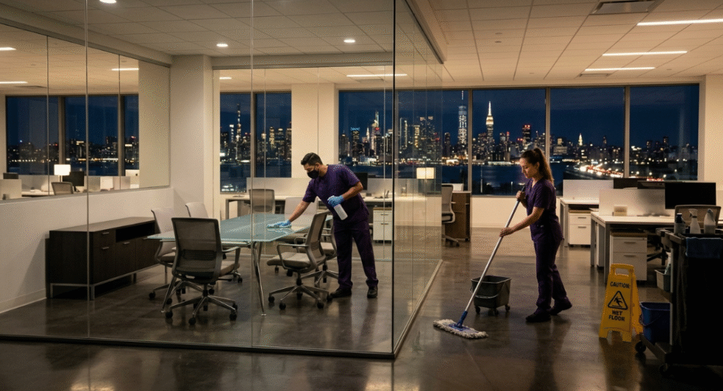 commercial cleaning service NJ office facility Vilarinho