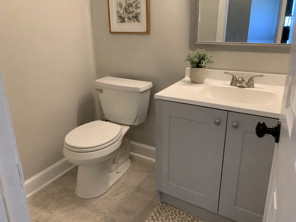 Fresh bathroom after professional house cleaning in Maplewood NJ