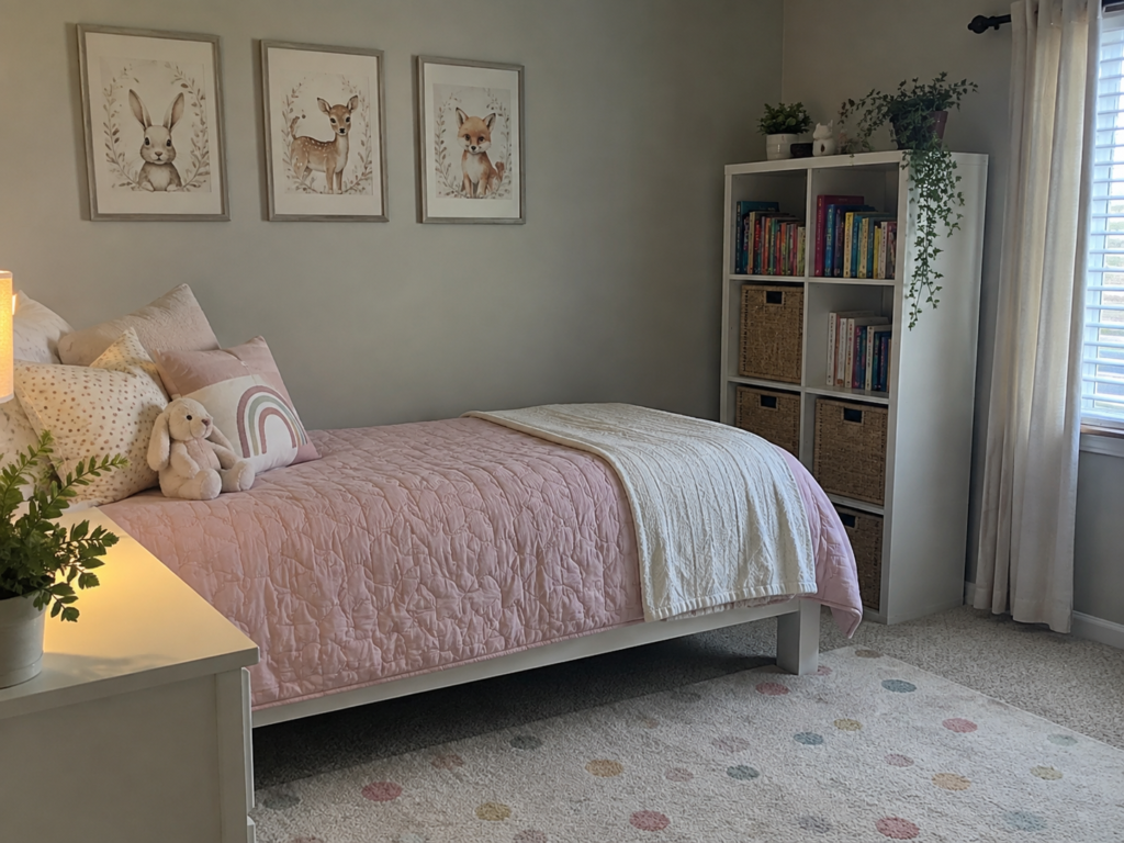 Bedroom cleaning checklist results in a tidy room with fresh bedding